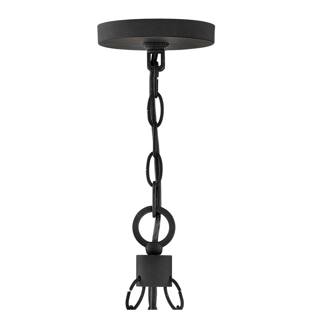 Hinkley Lighting 29206BK-LV Black Medium Single Tier Chandelier 12v Image 2