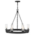 Hinkley Lighting 29206BK-LV Black Medium Single Tier Chandelier 12v Image 1