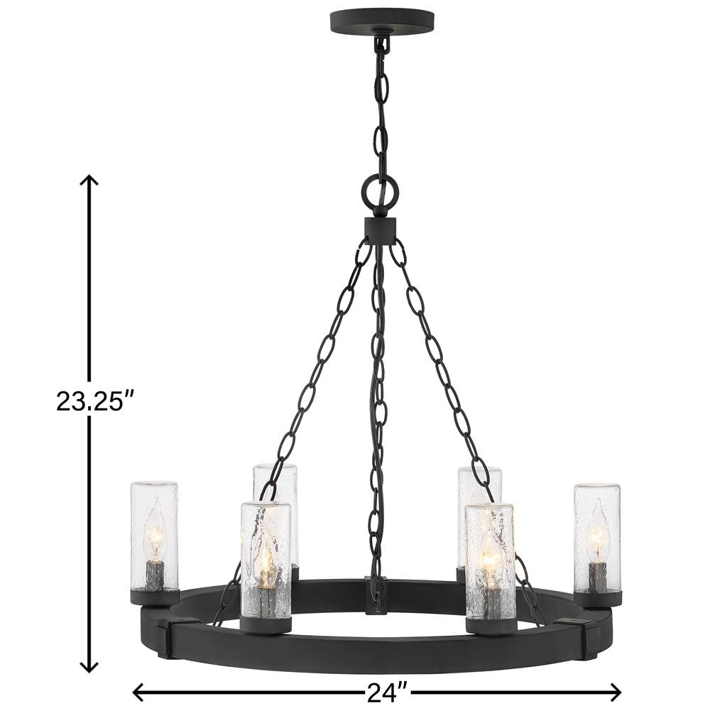 Hinkley Lighting 29206BK Black Medium Single Tier Image 3