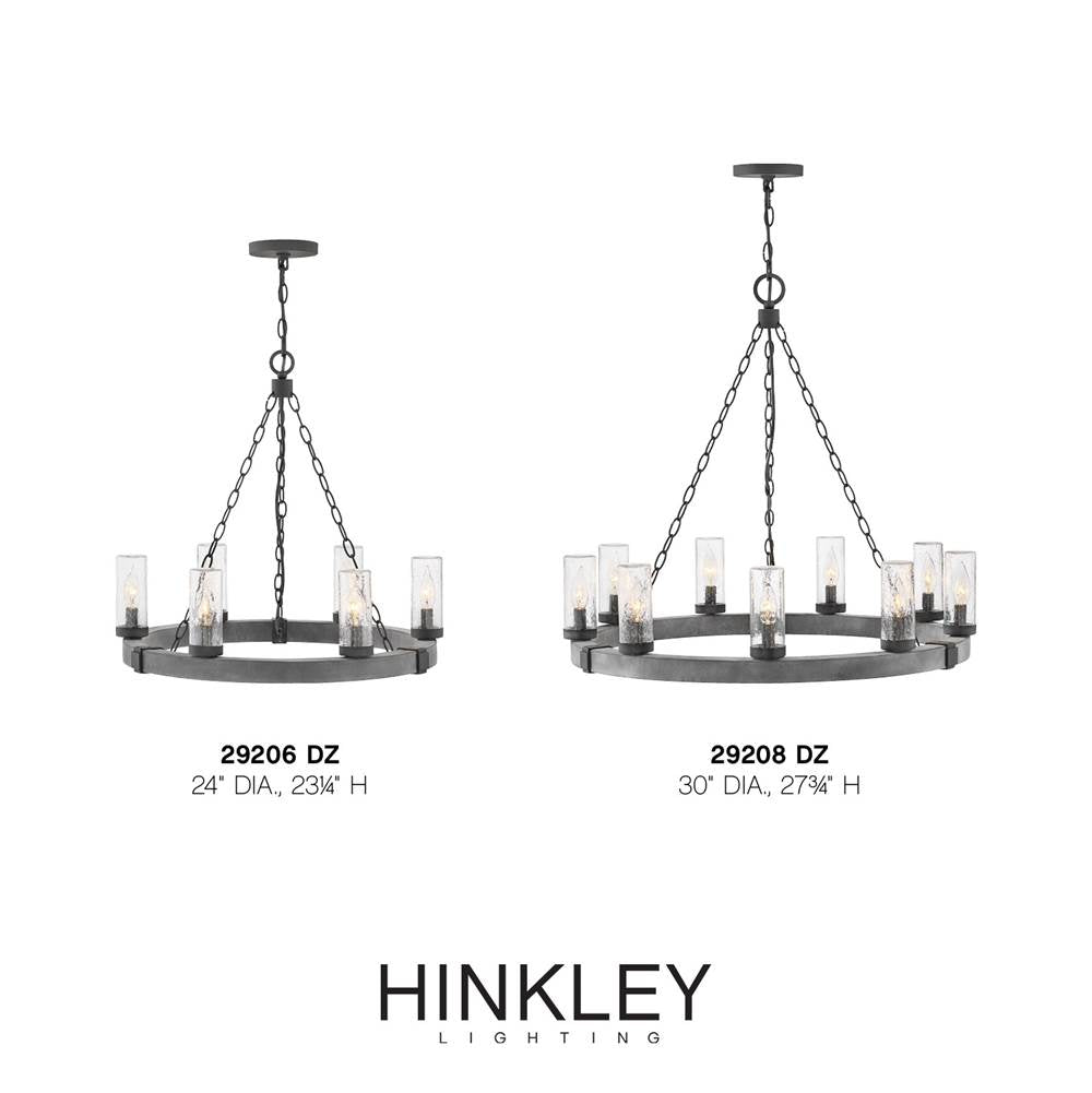 Hinkley Lighting 29206DZ Aged Zinc Medium Single Tier Image 2