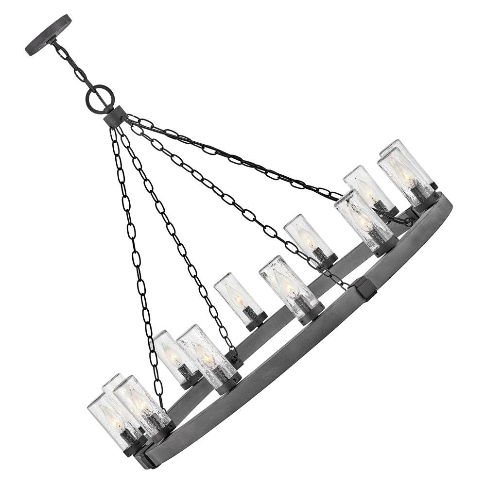 Hinkley Lighting 29207DZ-LL Aged Zinc Large Single Tier Image 2