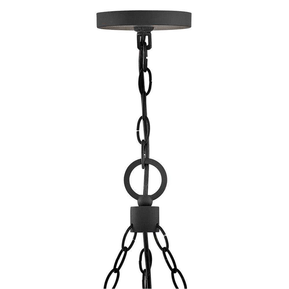 Hinkley Lighting 29208BK-LV Black Medium Single Tier Chandelier 12v Image 2