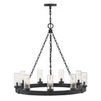 Hinkley Lighting 29208BK-LV Black Medium Single Tier Chandelier 12v Image 1