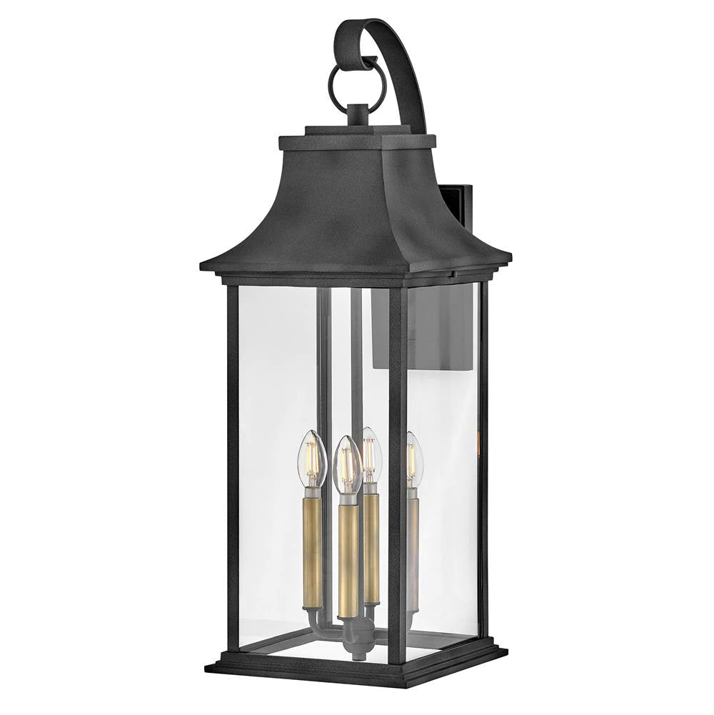 Hinkley Lighting 2938DZ-LL Aged Zinc Extra Large Wall Mount Lantern Image 8