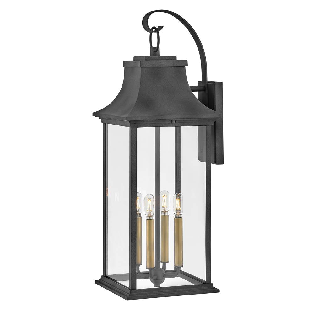Hinkley Lighting 2938DZ-LL Aged Zinc Extra Large Wall Mount Lantern Image 7