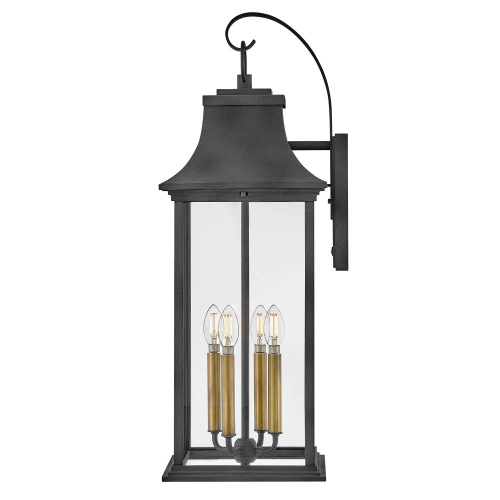 Hinkley Lighting 2938DZ-LL Aged Zinc Extra Large Wall Mount Lantern Image 5