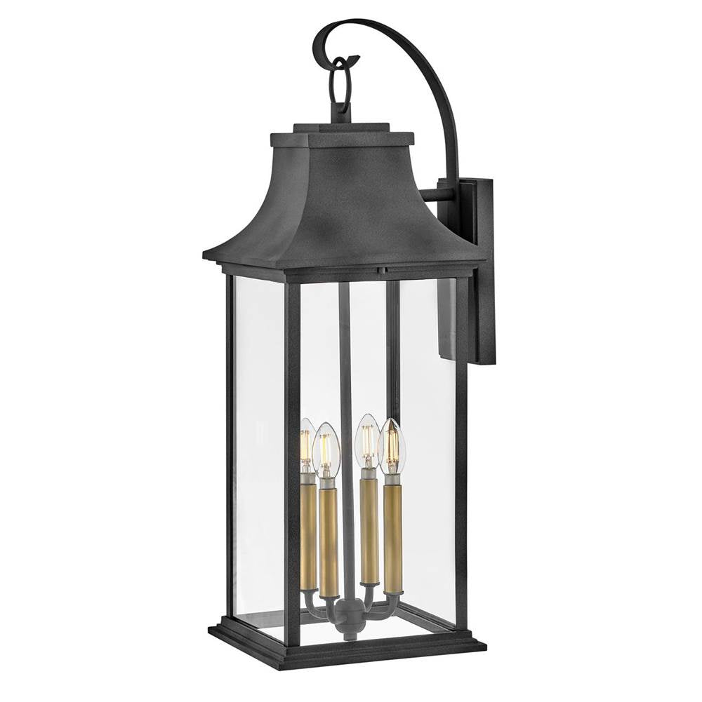 Hinkley Lighting 2938DZ Aged Zinc Extra Large Wall Mount Lantern Image 1