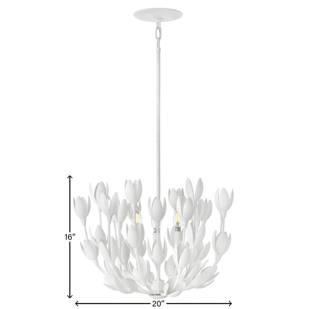 Hinkley Lighting 30011TXP Textured Plaster Medium Single Tier Pendant Image 4