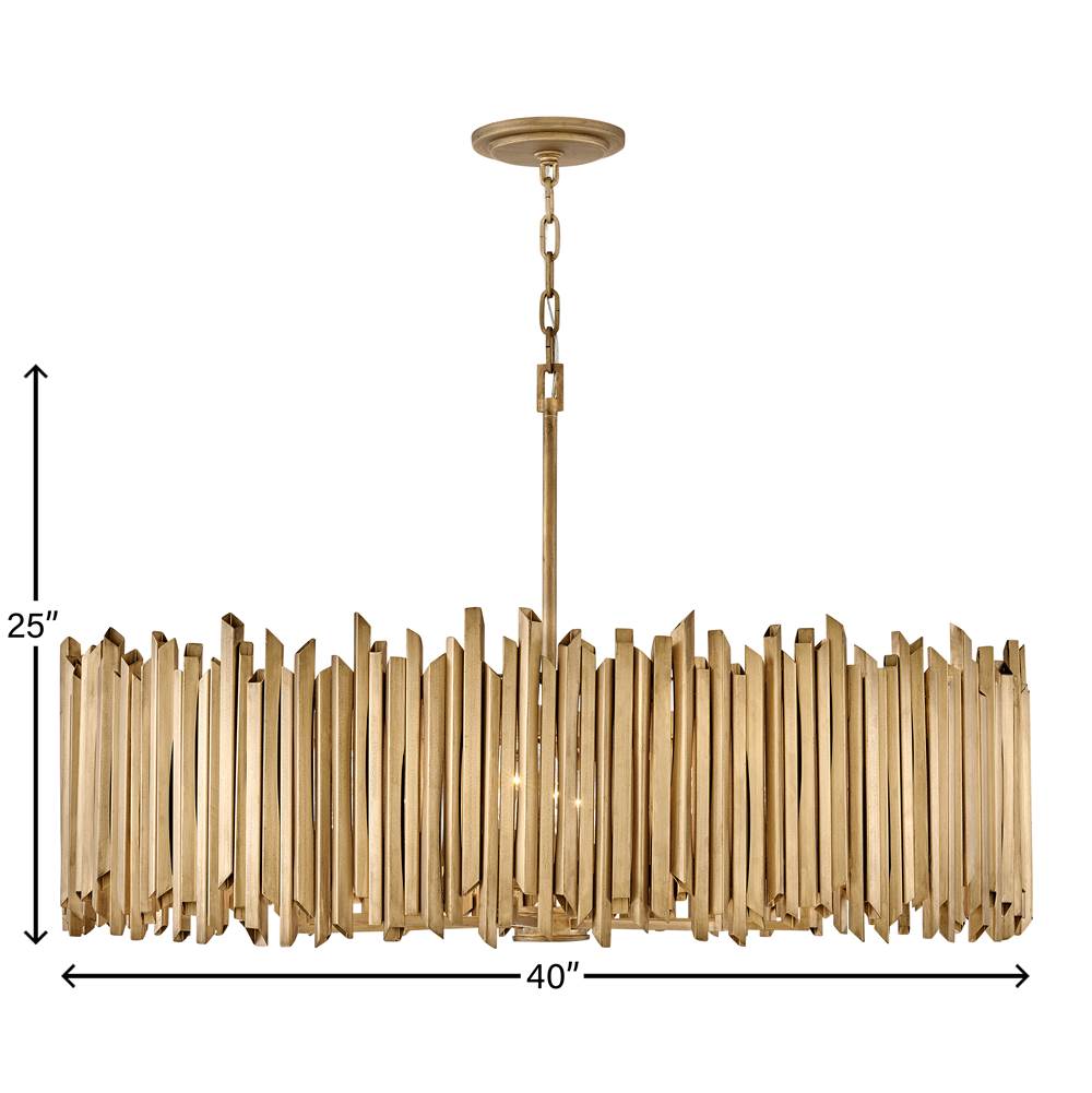 Hinkley Lighting 30026BNG Burnished Gold Medium Single Tier Pendant Image 2