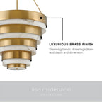 Hinkley Lighting 30188HB Heritage Brass Large Multi Tier Image 4