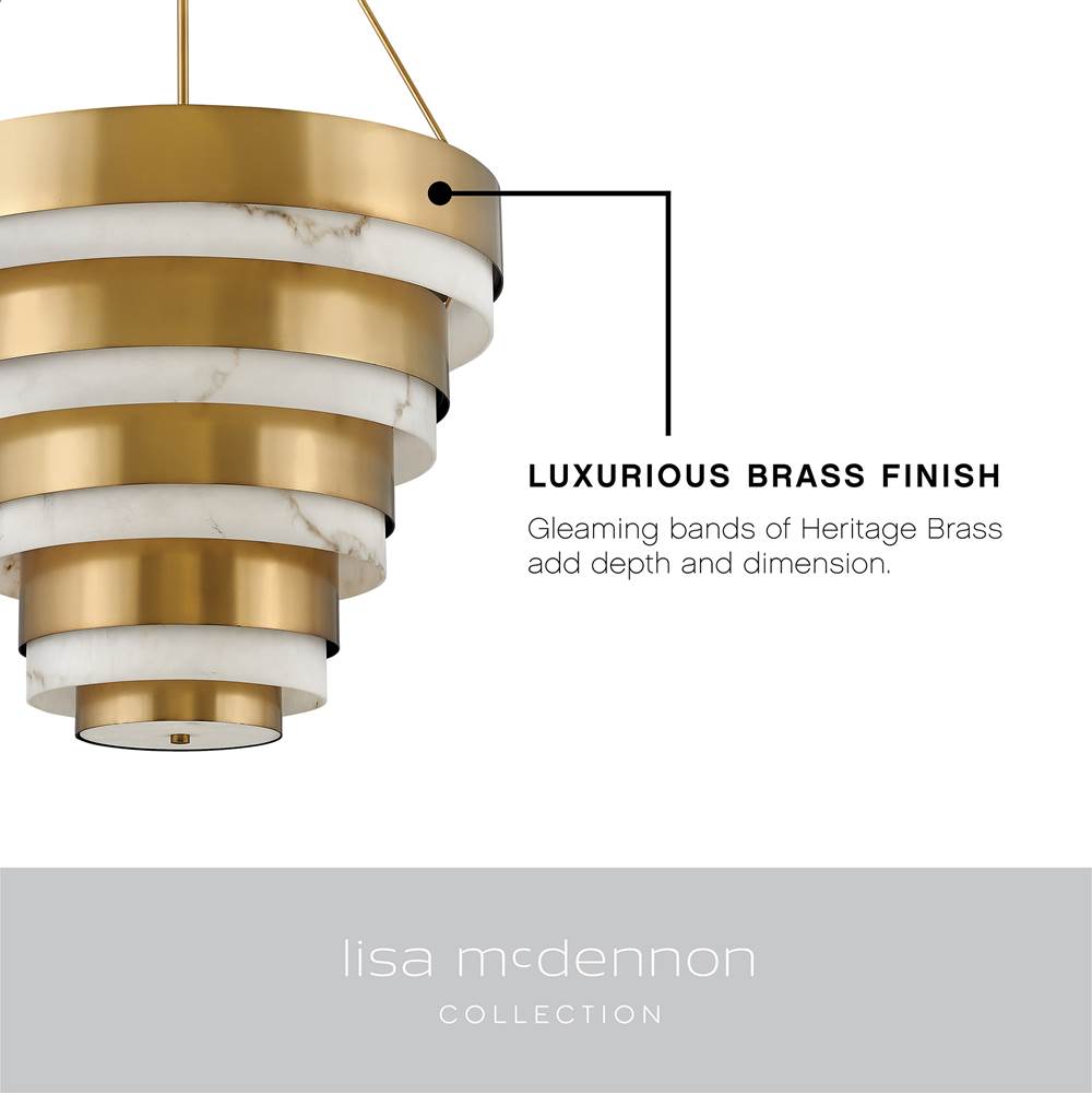 Hinkley Lighting 30188HB Heritage Brass Large Multi Tier Image 4
