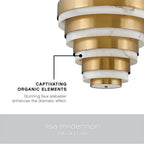 Hinkley Lighting 30188HB Heritage Brass Large Multi Tier Image 3