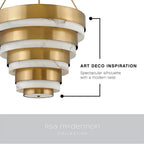 Hinkley Lighting 30188HB Heritage Brass Large Multi Tier Image 2