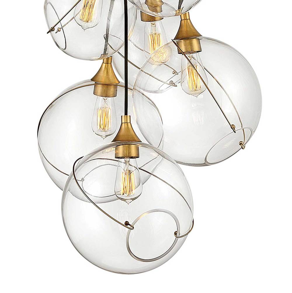 Hinkley Lighting 30306HBR Heritage Brass Six Light Multi Tier Image 7