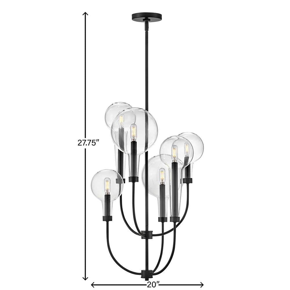 Hinkley Lighting 30525BK Black Medium Multi Tier Image 4