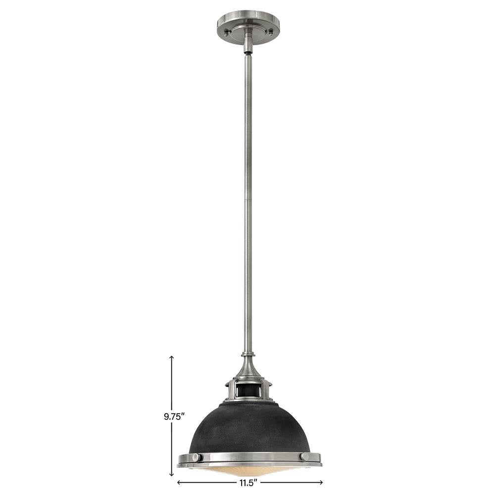 Hinkley Lighting 3122DZ Aged Zinc Small Pendant Image 2