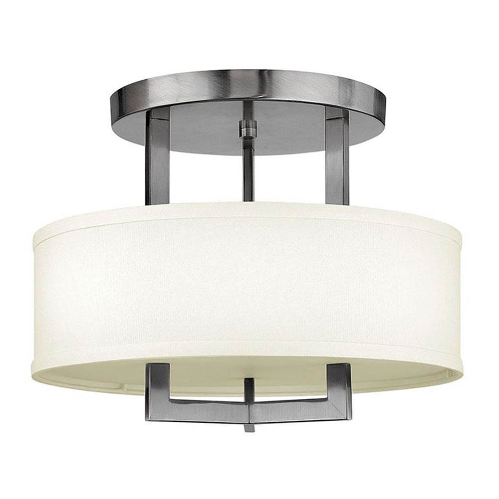 Hinkley Lighting 3200AN Antique Nickel Small Semi-flush Mount Image 1