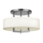 Hinkley Lighting 3201AN Antique Nickel Medium Semi-flush Mount Image 1