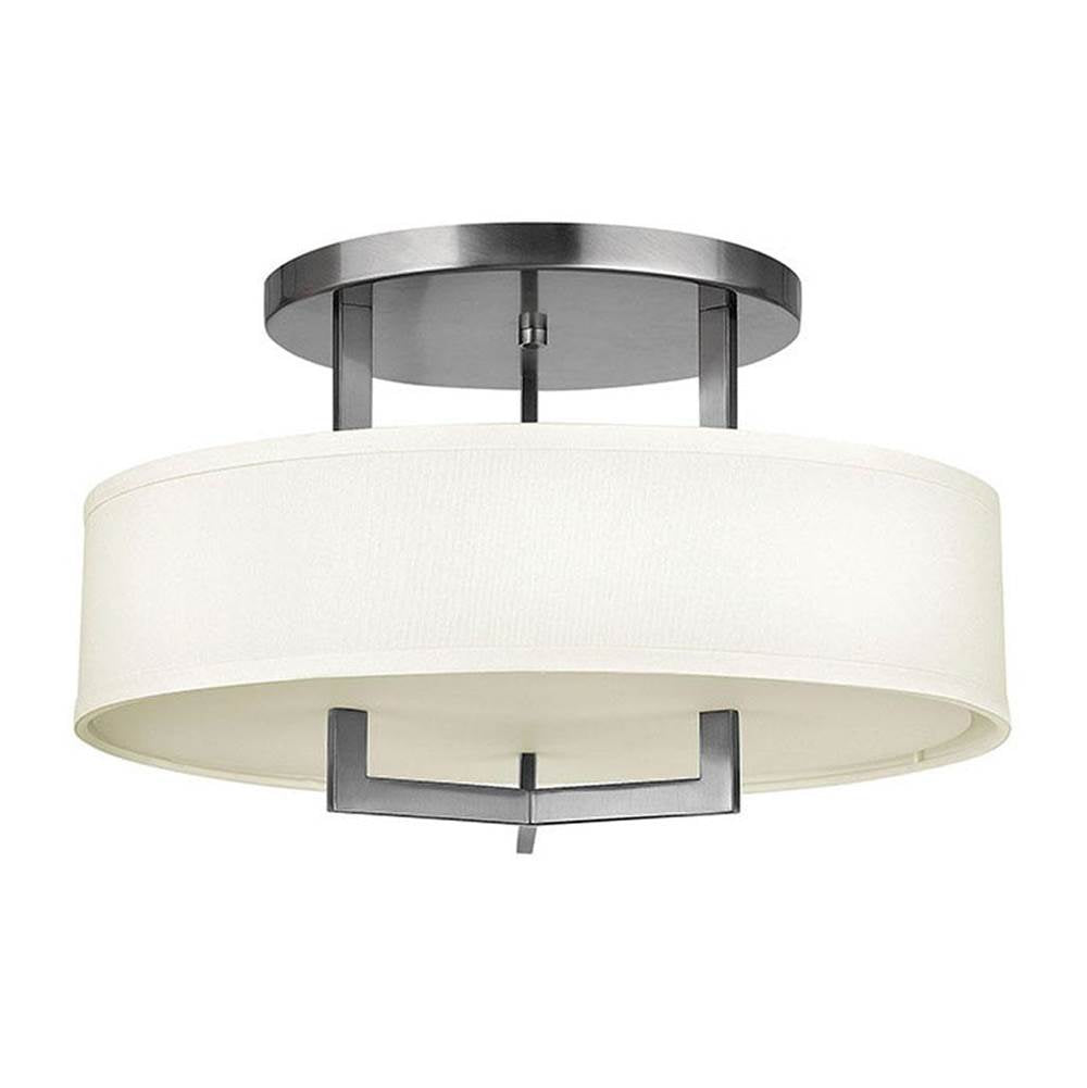 Hinkley Lighting 3201AN Antique Nickel Medium Semi-flush Mount Image 1