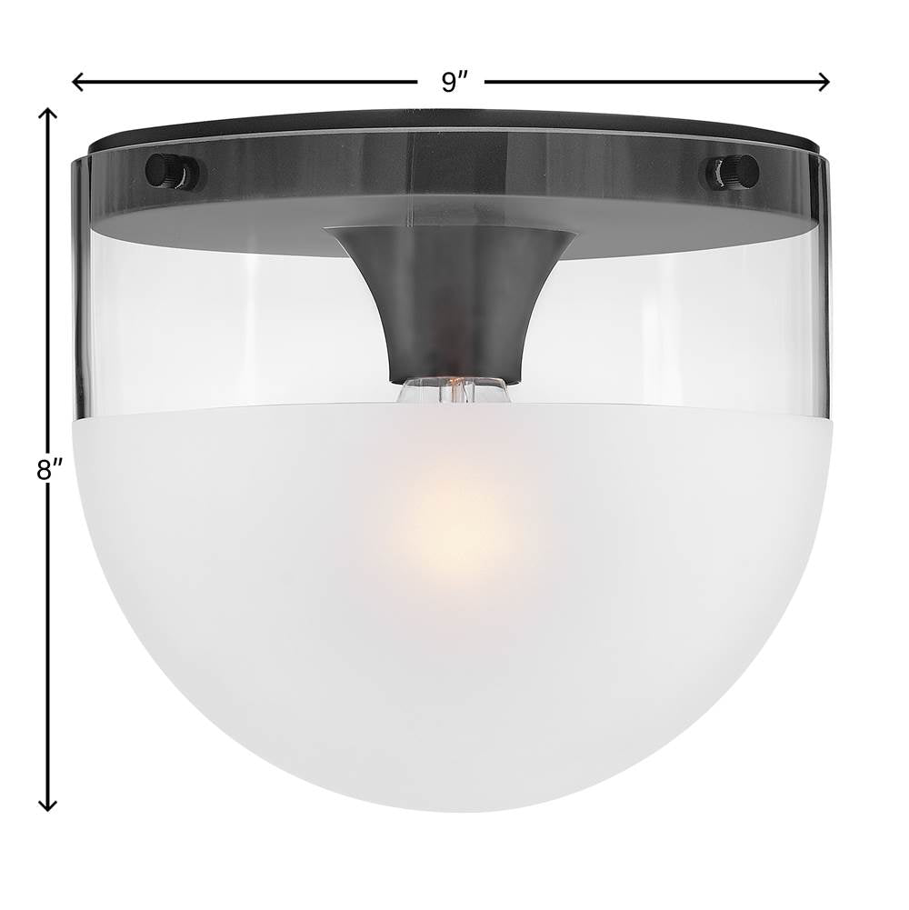 Hinkley Lighting 32081BK Black Small Flush Mount Image 3