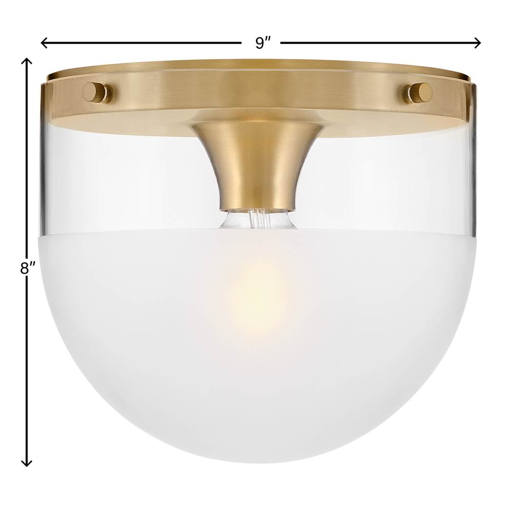 Hinkley Lighting 32081LCB Lacquered Brass Small Flush Mount Image 3