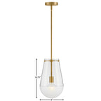 Hinkley Lighting 32087LCB Lacquered Brass Small Pendant Image 3