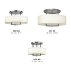Hinkley Lighting 3211AN Antique Nickel Large Semi-flush Mount Image 2