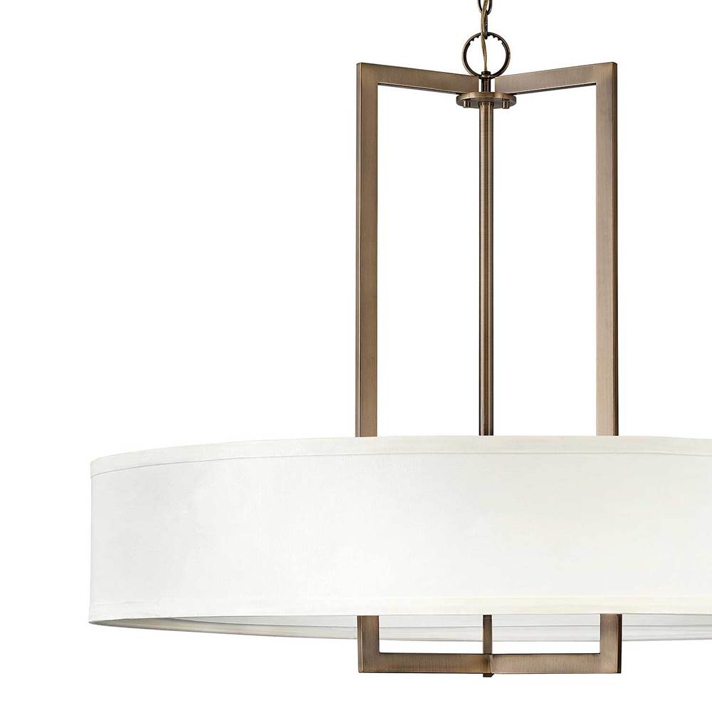 Hinkley Lighting 3219BR Brushed Bronze Large Drum Pendant Image 2