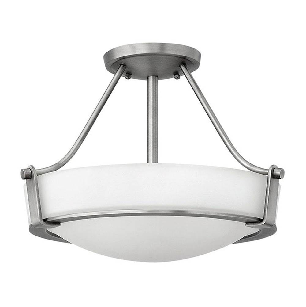 Hinkley Lighting 3220AN Antique Nickel Medium Semi-flush Mount Image 1