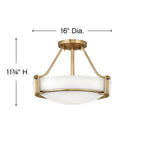 Hinkley Lighting Hathaway Medium Semi-flush Mount