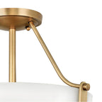 Hinkley Lighting 3220HB Heritage Brass Medium Semi-flush Mount Image 4