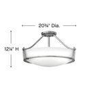 Hinkley Lighting Hathaway Large Semi-flush Mount