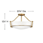 Hinkley Lighting Hathaway Large Semi-flush Mount