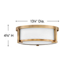 Hinkley Lighting Lowell Medium Flush Mount