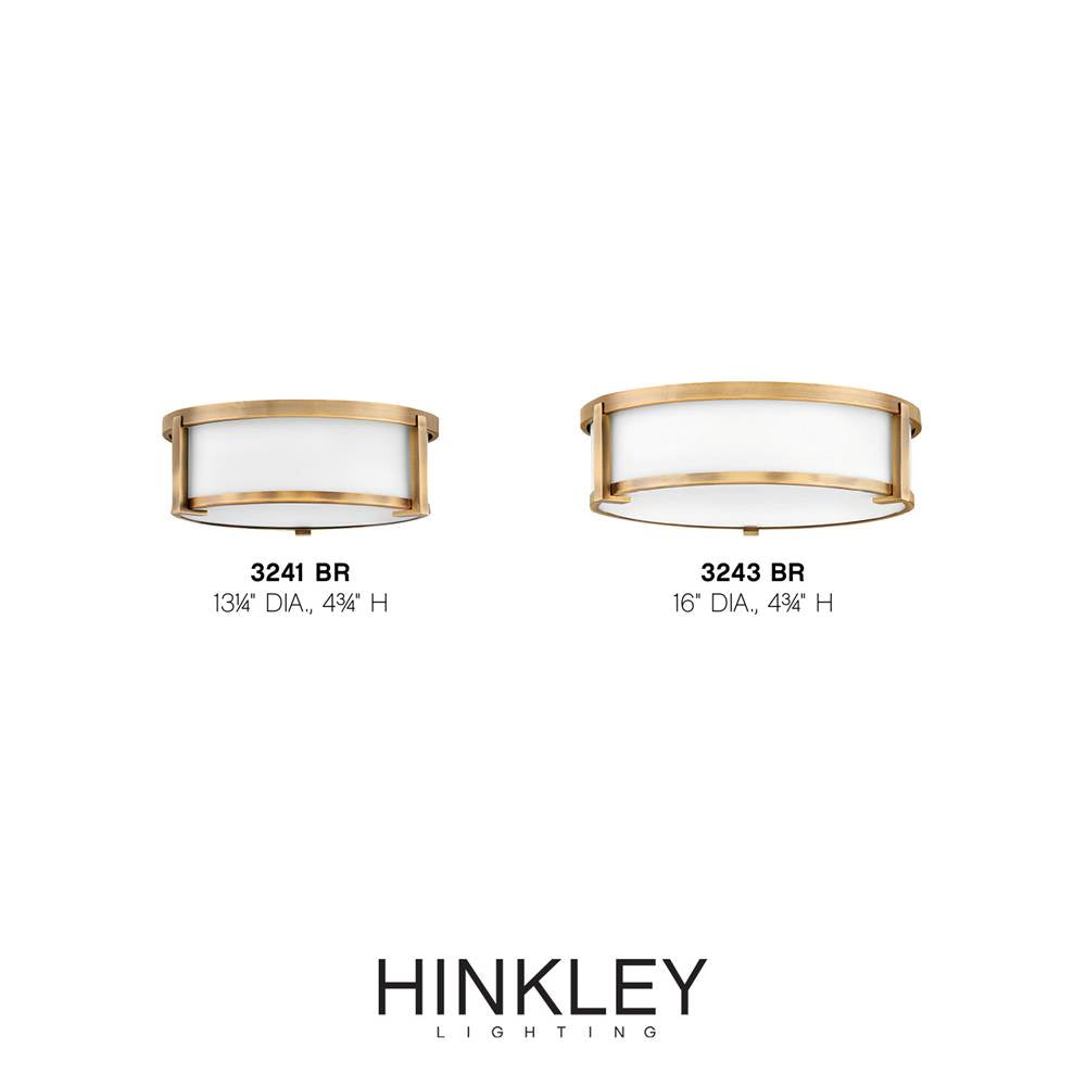 Hinkley Lighting 3241BR Brushed Bronze Medium Flush Mount Image 2
