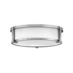 Hinkley Lighting 3243AN Antique Nickel Large Flush Mount Image 1