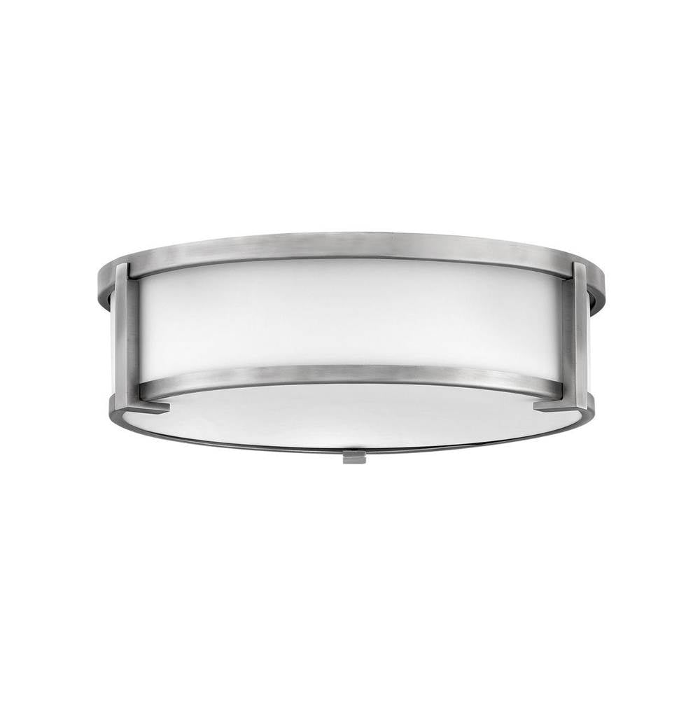 Hinkley Lighting 3243AN Antique Nickel Large Flush Mount Image 1