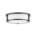 Hinkley Lighting 3243BK Black Large Flush Mount Image 1