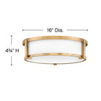 Hinkley Lighting Lowell Large Flush Mount