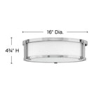 Hinkley Lighting Lowell Large Flush Mount