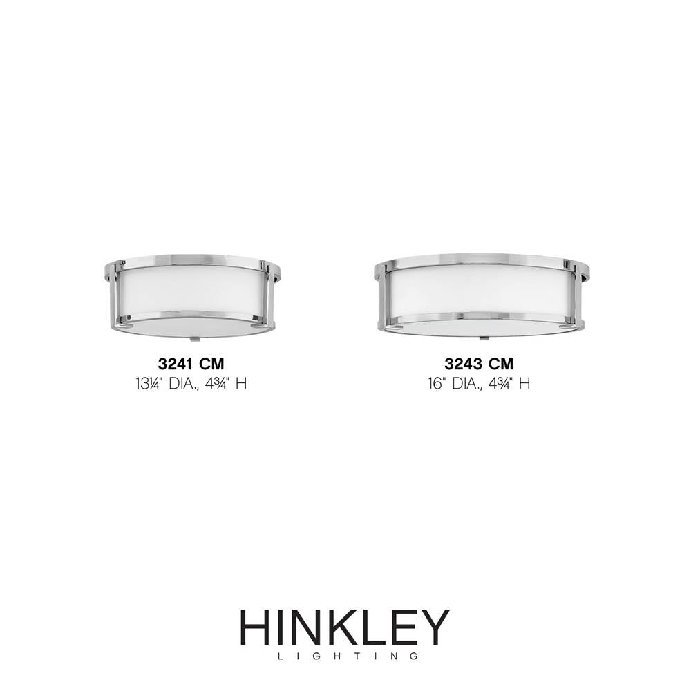 Hinkley Lighting 3243CM Chrome Large Flush Mount Image 2