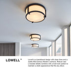 Hinkley Lighting 3244BK Black Extra Large Flush Mount Image 2