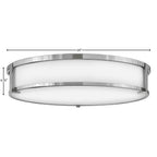 Hinkley Lighting 3244CM Chrome Extra Large Flush Mount Image 3