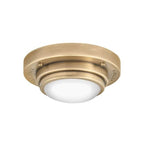 Hinkley Lighting 32704HB Heritage Brass Small Flush Mount Or Sconce Image 2