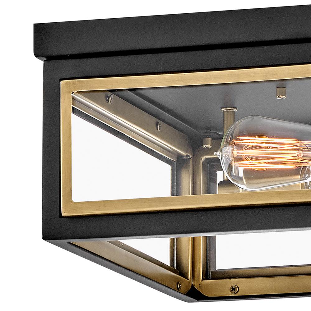 Hinkley Lighting 32981BK Black Medium Flush Mount Image 2