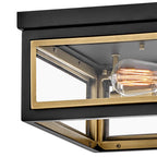 Hinkley Lighting 32981BK Black Medium Flush Mount Image 2