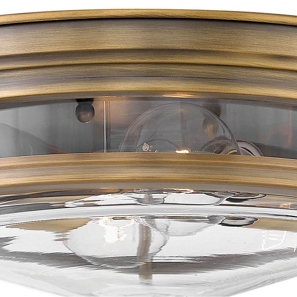 Hinkley Lighting 3302BR-CL Brushed Bronze with Clear glass Medium Flush Mount Image 2