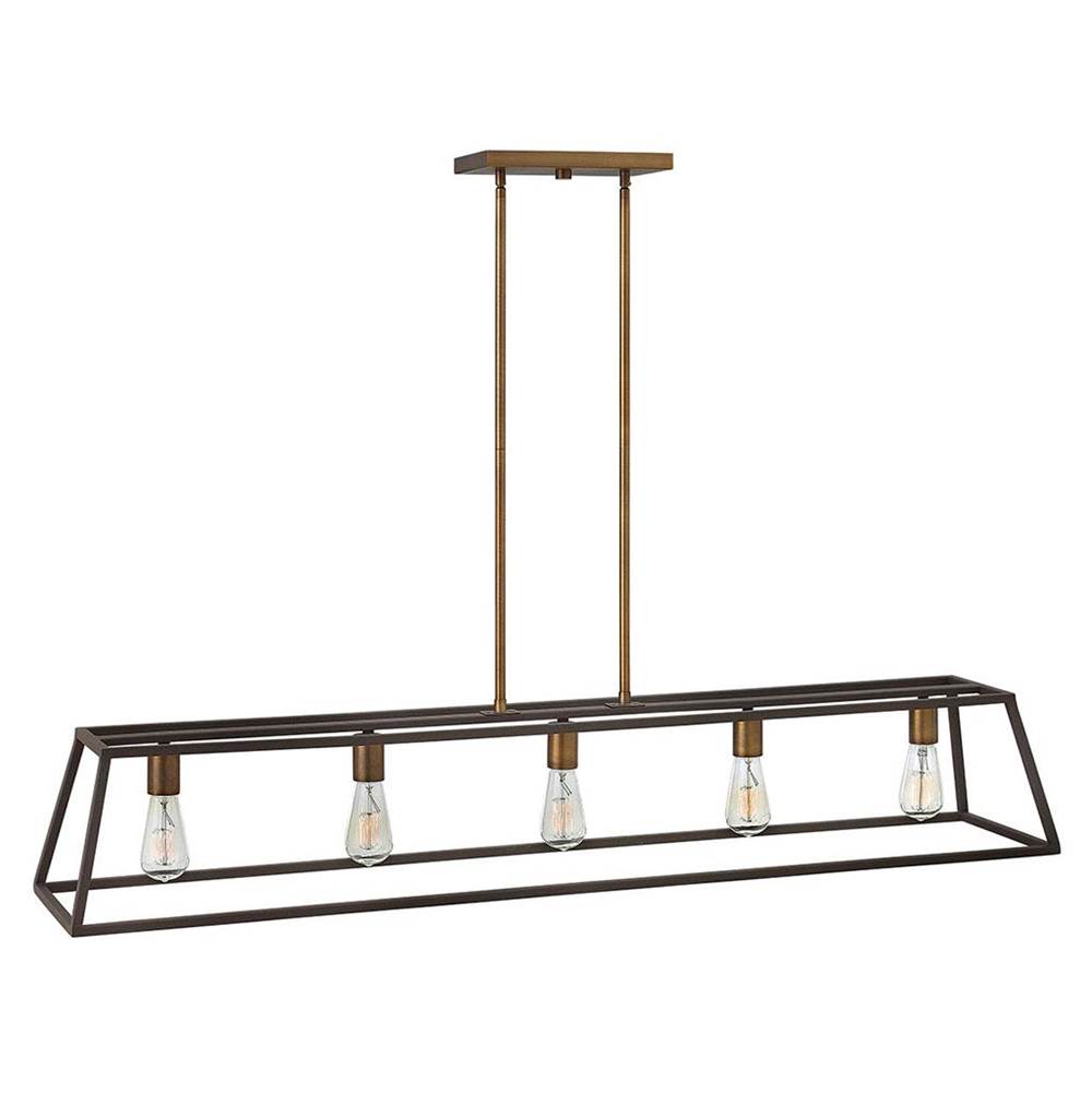 Hinkley Lighting Fulton Five Light Open Frame Linear