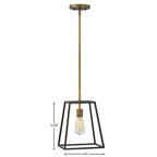 Hinkley Lighting 3351BZ Bronze Large Open Frame Pendant Image 2