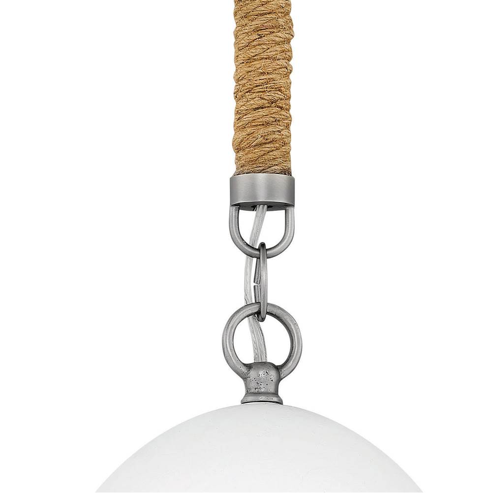 Hinkley Lighting 3364AN-GR Antique Nickel with Grey Stripe Small Pendant Image 6
